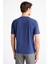 Erkek Mavi Bisiklet Yaka T-Shirt 4