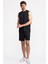 Erkek Siyah Activewear Şort 2