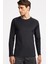 Erkek Siyah Activewear Uzun Kollu T-Shirt 3