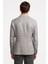 Erkek Gri Vitale Barberis Keten Ipek Karışımlı Casual Ceket 4