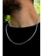 Italyan Ezme Model Unisex Çelik Zincir Kolye 3 mm 1