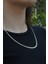 Italyan Ezme Model Unisex Çelik Zincir Kolye 3 mm 5