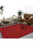 | Vintage Eskitme Tarz Otantik Minimalist Kırmızı | Yıkanabilir Halı 1