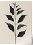 Çerçevesiz Poster, Minimal Yaprak Silueti – Siyah Beyaz, Ofis Dekoru Poster No: 112671 1