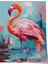 Çerçevesiz Poster, Pembe Flamingo – Tropik Dekor, Çocuk Odası Dekoru Poster No: 112707 1