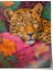 Çerçevesiz Poster, Leopar ve Çiçekler, Salon Dekoru Poster No: 112500 1