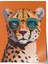 Çerçevesiz Poster, Gözlüklü Leopar Pop Art, Genç Odası Dekoru Poster No: 112486 1