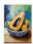 Beyaz Çerçeveli Tablo, Tropik Papaya – Egzotik Renkler, Mutfak Dekoru Poster No: 113220 1