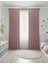 Taç Narden Toz Pembe Sade Soft Fon Perde 1x3 Sık Pile 3