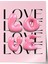 Çerçevesiz Poster, Love Yazısı – Modern Tipografi, Çalışma Odası Dekoru Poster No: 112979 1