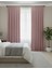 Taç Narden Toz Pembe Sade Soft Fon Perde 1x3 Sık Pile 2