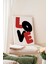 Beyaz Çerçeveli Tablo, Love Tipografi – Cesur Tasarım, Genç Odası Dekoru Poster No: 112934 2
