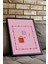 Siyah Çerçeveli Tablo,minimal Aşk Illüstrasyonu – Pembe Tonlar, Genç Odası Dekoru Poster No: 112941 5