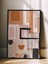Siyah Çerçeveli Tablo, Retro Geometrik Desen – Modern Tasarım, Ofis Dekoru Poster No: 112837 2