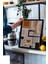Siyah Çerçeveli Tablo, Retro Geometrik Desen – Modern Tasarım, Ofis Dekoru Poster No: 112837 3
