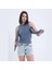 Gri Önden Bağlamalı Crop Top 3