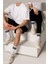Unisex 4 Çift Tenis Çorabı Erkek Tenis Çorabı Kadın Tenis Çorabı Siyah Beyaz Tenis Çorabı 38-44 2