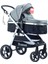 Luxury I-Size Travel Sistem Bebek Arabası 3 In 1 Gri Silver 6
