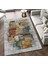 | Vintage Eskitme Tarz Otantik Minimalist Modern Desenli | Yıkanabilir Halı 4