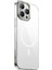 Apple iPhone 16 Pro Max Kılıf Magsafe Şarj Özellikli Şeffaf Cam Arka Yüzey Mnc G-Glass Kapak-Şeffaf 3