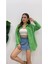 Kadın Oversize Basic Uzun Kol Gömlek 5