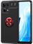 Oppo Reno 7 4g Kılıf Mnc Ravel Silikon Kapak-Siyah-Kırmızı 1