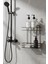 2 Katlı Siyah Yapışkanlı Banyo Rafı, Duş, Şampuanlık Düzenleyici, Paslanmaz Metal (Vidala/yapıştır) 5