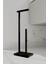 Yerden Yedekli Tuvalet Kağıtlığı Yüksek Kaliteli Metal Modern ve Minimalist Banyo Toparlayıcı Siyah 3