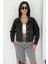 Kadın Taş Detaylı Denim Ceket – Astarsız & Cool Model 2