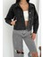 Kadın Taş Detaylı Denim Ceket – Astarsız & Cool Model 5