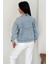 Kadın Taş Detaylı Denim Ceket – Astarsız & Cool Model 6
