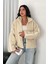 Kadın Fermuarlı Oversize Astarlı Peluş Ceket – Yumuşak Dokulu & Konforlu Stil 1