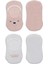 Bistyle 2'li Babet Cute Face Penye Çorap 30103 Pembe-Beyaz 4