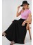 Uzun Ayrobin Siyah Kadın Etek 8050 3