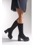 Lvamel Kadın Diz Altı Topuklu Çizme 0012501 3