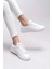 Kadın Sneaker Düz Taban Beyaz Renk Şık Tasarım ile Günlük Kullanım İçin 4