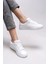 Kadın Sneaker Düz Taban Beyaz Renk Şık Tasarım ile Günlük Kullanım İçin 5
