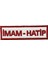 Beyaz Zemin Imam Hatip Yazılı Nakış Patch Peç - 10X3 cm 1