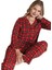 Kadın Önden Düğmeli Uzun Kollu Kışlık Ekose Pijama Takımı Chiara Bellini Rahat Ev Giyim Hediyelik 3