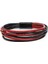 Erkek Bileklik | Kırmızı Siyah Çoklu Katmanlı Tasarım 31683B13D1 3