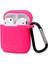Airpods 2 (2.nesil) Sert Silikon Kılıf - Pembe 1