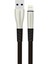 S89 Metal Uçlu Lightning Kablo iphone Uyumlu 1m 2.4A - Siyah 1