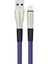 S89 Metal Uçlu Lightning Kablo iphone Uyumlu 1m 2.4A - Mavi 1