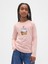 Kız Çocuk Pembe Flippy-Sequin Grafik T-Shirt 1