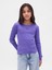 Kız Çocuk Mor Örgülü Gap Logo T-Shirt 1