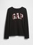 Kız Çocuk Siyah Gap Logo T-Shirt 4