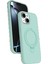 Apple iPhone 15 Plus Regal Magsafe Standlı Kapak - Su Yeşili 1