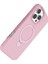 Apple iPhone 16 Pro Max Regal Magsafe Standlı Kapak - Açık Pembe 3