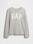 Kız Çocuk Gri Gap Logo T-Shirt 4