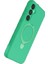 Samsung Galaxy A25 5g Regal Magsafe Standlı Kapak - Yeşil 3